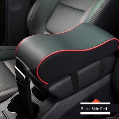 Car Armrest Box Mat Memory Cotton Leather Soft Central Armrest Console Box Pad Cover Cushion Armrest Seat Protective Pad Mat