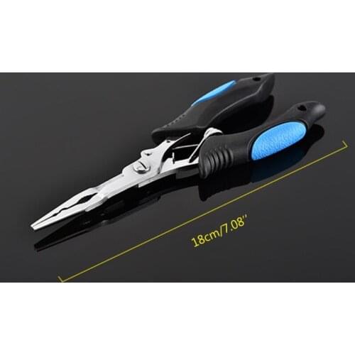 Long Nose Fishing Pliers Fish Hook Pliers Hook Remover Split Ring Pliers Scissor