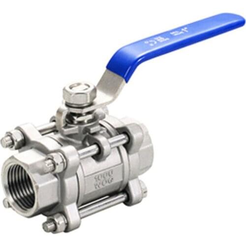 1/2" Stainless Steel BSP Thread Ball Valve Three-piece Ball Valve