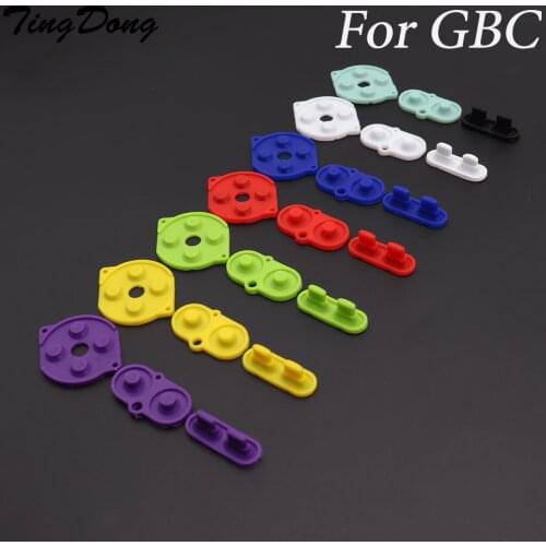 TingDong Rubber Conductive Button A-B D-Pad for Nintend GameBoy Color GBC Shell Housing Silicone Start Select Keypad