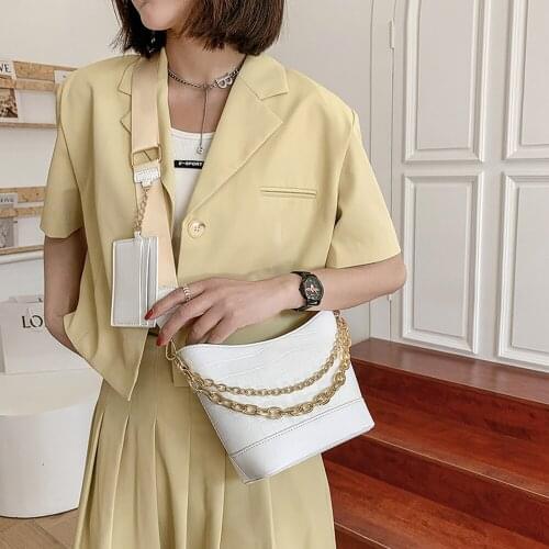 PU Leather Half Moon Crossbody Bags For Women Stone Pattern Design Female Shoulder Bags Simple Trending Ladies Handbags Totes