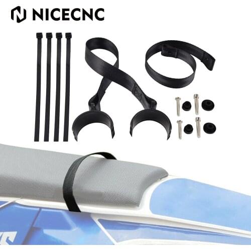 NICECNC Universal Front Rear Holding Strap For Kawasaki KX 100 125 250F 250F 450F 450F 500 KXF 250 450 KX125 KX250 KLX KLR KDX