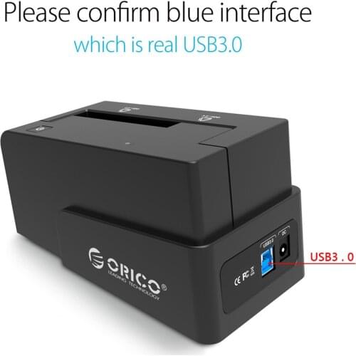 External Case HDD Hard Drive Disk Enclosure Dock Storage Box 6118US3 2.5 3.5 inch Hard Drive Station USB 3.0 to SATA