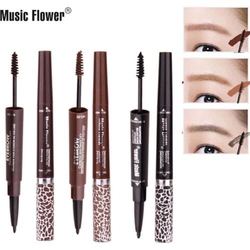 Double Head Is Not Easy To Decolor Dye Eyebrow Cream Eyeliner Waterproof Eyeliner Durable Beauty Tools