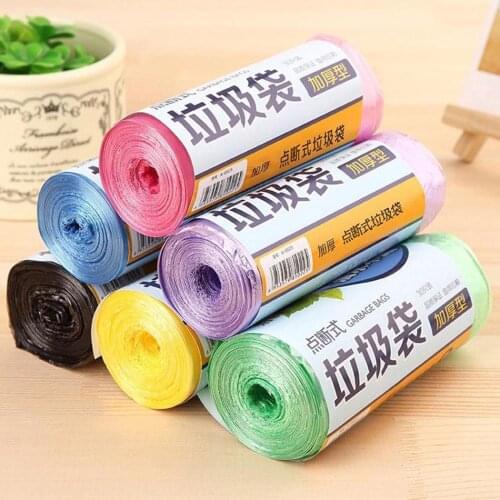 20Pcs Household Disposable Trash Pouch Kitchen Storage Garbage Bags Cleaning Waste Bag Plastic Bag Four Colors
