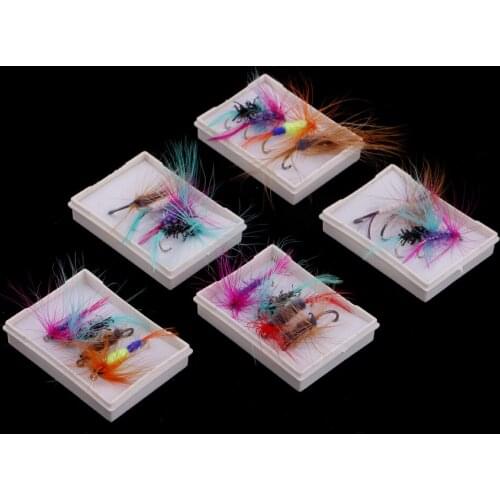 20pcs Lifelike Insect Nymph Flies Insects Wet Flies Sinking Flies Assortment