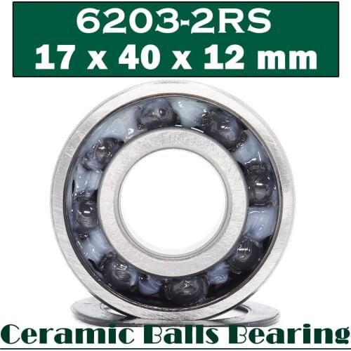 6203 Hybrid Ceramic Bearing 17*40*12 mm ABEC-1 ( 1 PC) Industry Motor Spindle 6203HC Hybrids Si3N4 Ball Bearings 3NC 6203RS