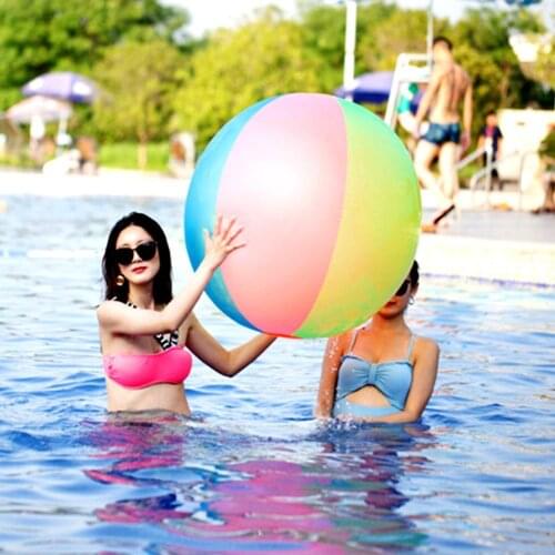 80cm Kids Swimming Water Fun Inflatable Beach Sport Ball Play Holiday Party Toy