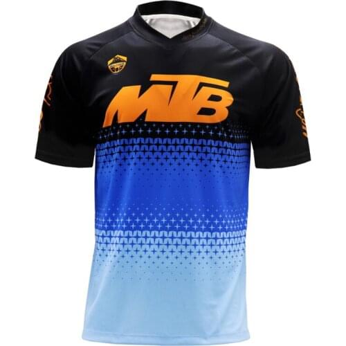 Quick Dry Summer MTB Jersey Short Sleeve Downhill T Shirt Mountain Bike BMX Clothing Cycling Motocross DH Wear