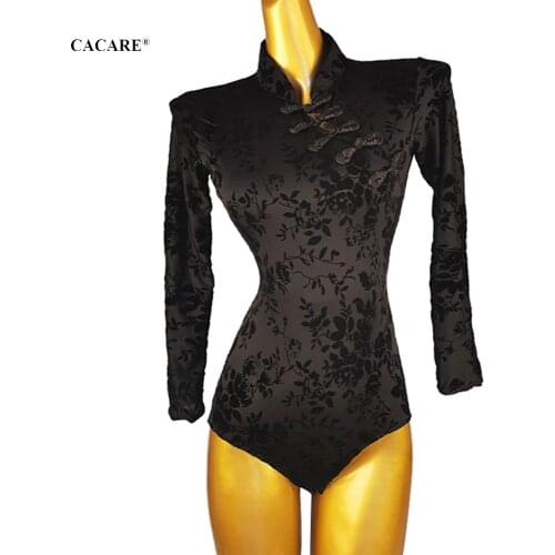 CACARE Bodysuit for Ballroom Dance Competition Dresses Waltz Tango Dance Dresses Standard Costume Customize Body Romper D0910