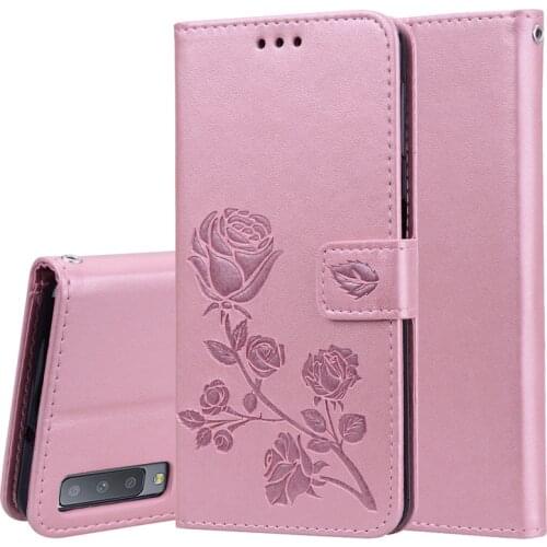 For Samsung A7 2018 Case Flip Cover Silicon Leather Wallet Phone Case For Samsung Galaxy A7 2018 A750 Wallet For Samsung A7 2018