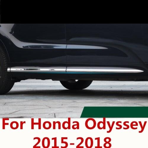For Honda Odyssey 2015-2018 accessories chrome abs door side line garnish body molding cover protector trim Auto Accessories