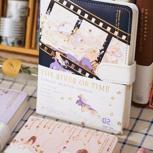 "Time River" Faux Leather Cover Journal Diary Beautiful Notebook Notepad Planner Stationery Gift