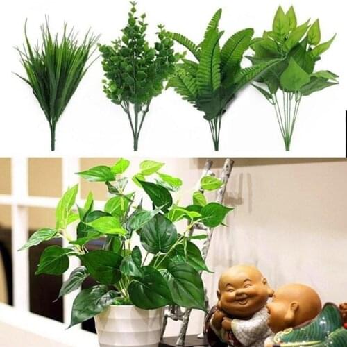 Home Decor Artificial Plants Simulation Leaf Green Leaves Wedding Shooting Prop Home Party Fake Plants Home Decoration