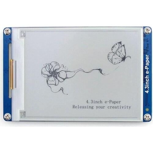 BlueRaven 4.3inch serial interface electronic paper display with embedded font libraries E-Ink display 800x600 resolution