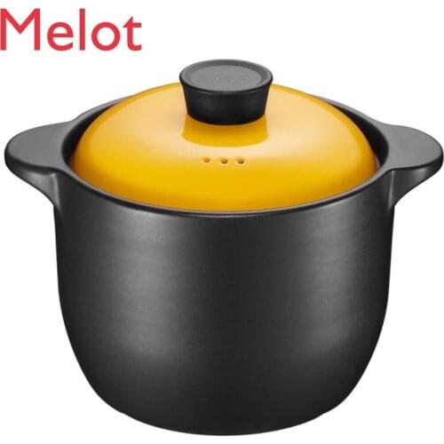 Casserole/Stewpot Household Soup Pot Health Ceramic Pot 4.2L Casserole Hot Cooker Gas Stove Cookware