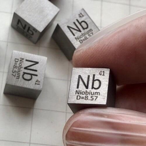 10mm Nb≥99.95% Niobium Nb Cube Periodic Table Of Elements Cube Hand Made Science Educational DIY Crafts Display