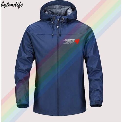 New Honda Accord SV 4 Winter Jacket Men Lightweight Hooded Zipper Waterproof Coat Windproof Outdoor Sportswear Asian Size