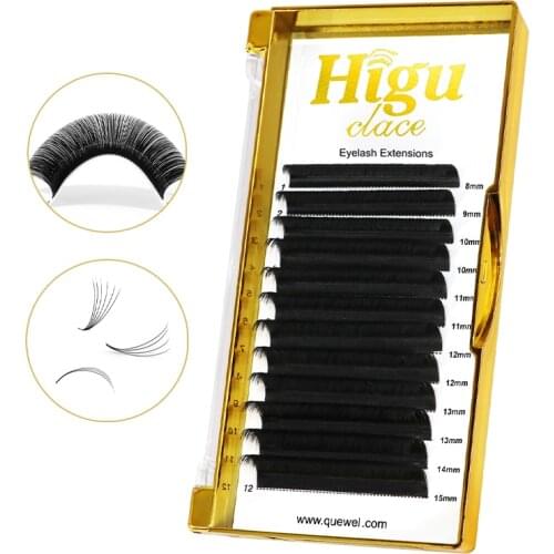 Easy Fan Volume Lashes Auto Bloom Individual Eyelash Extension Flowering Double Beauty Makeup Naturally Soft Curl Mix For Salon