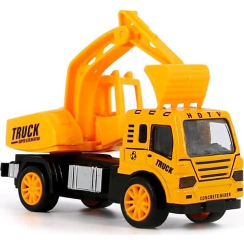 Mini Excavator Blender Dumper Tractor Truck Model Car Toys Engineering Vehicle