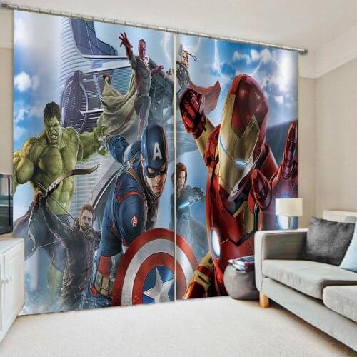 Fashion Customized 3D Curtains Living Room kids Curtain Blackout Bathroom 3D Window Curtain cartoon curtain