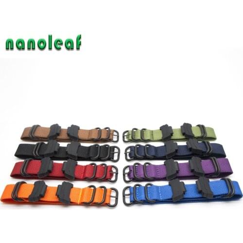 Premium Nylon Watchband Adapters For Casio G-shock Series Watch Strap Replace Band 22MM Men Replace Bracelet Accessories