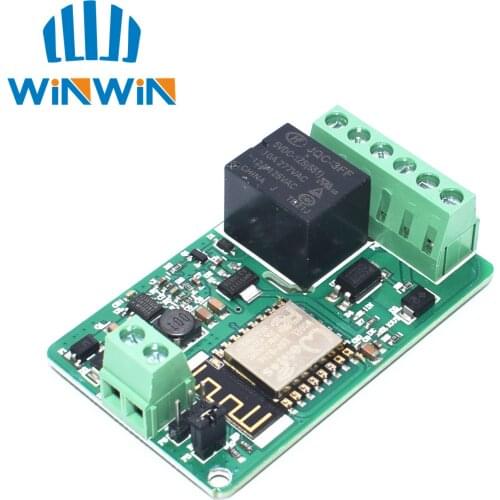 A21 New Arrival 1Pcs Green ESP8266 10A 220V Network Relay WIFI Module Input DC 7V~30V Modules