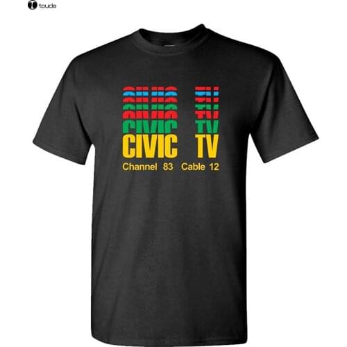 Newest 2018 Men T-Shirt Fashion CIVIC TV - Sci Fi Science Fiction Movie - Mens Cotton T-Shirt O Neck Tee Shirt Short Sleeve