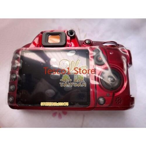 Original For Nikon D3100 Red Back Cover Rear Cover With LCD Without Card Cover Assembly Repair Parts