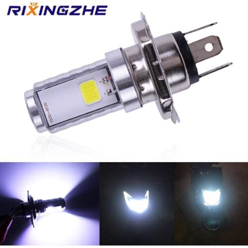 RXZ Motorcycle H4 Headlight LED 6000K 12V DRL Motorbike h4 Led Headlight Motorcycle Hs1 Moped Light Bulbs Moto Accessories