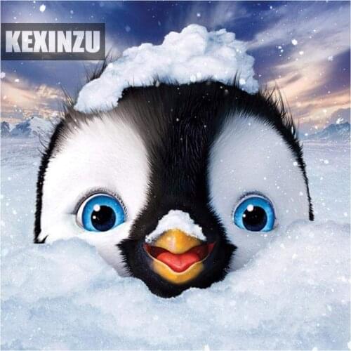 Full Square/Round Drill 5D DIY Diamond Painting handcraft work,Cute penguin,Embroidery Cross Stitch Mosaic Home Decor C-332