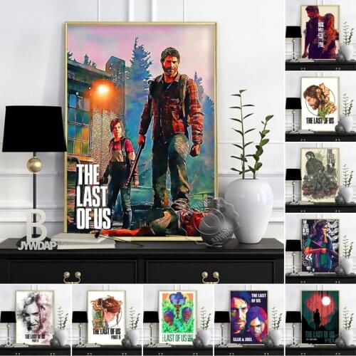 Hot Video Game Posters, The Last of Us Series Wall Decor, Joel Wall Art, Ellie Prints Poster, Kids Room Decor Wall Picture, Gift