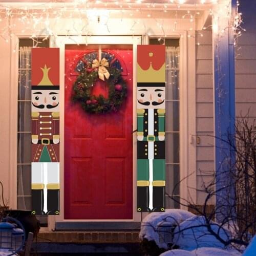 Nutcracker Couplet Christmas Door Banner Nutcracker Soldier Couplet Christmas Hanging Couplet