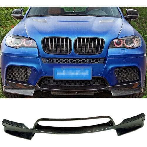 A Style Carbon fiber Front Bumper Lip Spoiler Fit For BMW E70 E71 X5M X6M