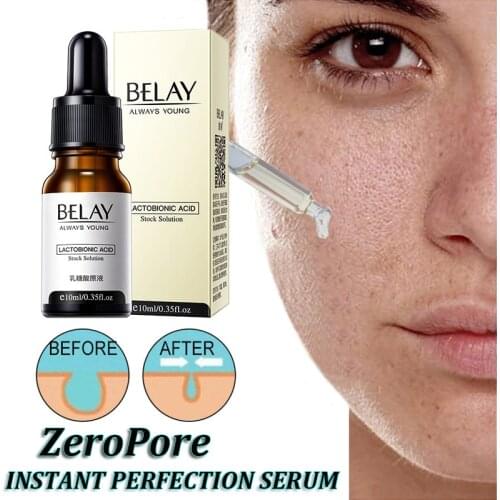 Zero Pore Instant Perfection Serum Lactobionic Acid Face Serum Pore Minimizer Shrink Pores Remover Anti-Aging Ordinary Essence