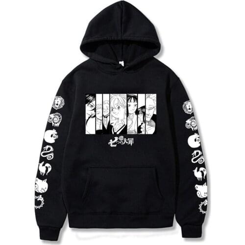 Seven Deadly Sins Hoodie Anime Gift Sweatshirts Cozy Tops Sweatsuit Sudadera Felpa Moletom