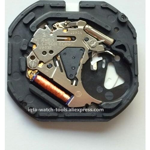 Japan Quartz Watch Movement Epson VX43 VX43E Without Battery for 3 Pin Watch Repair Parts Accessories