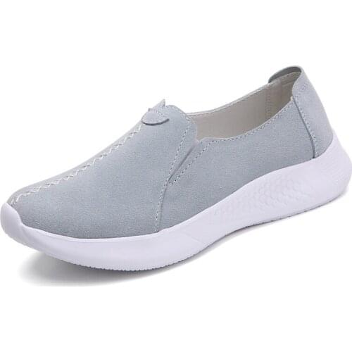 2021 Spring Women Tennis Shoes Tenis Mujer Gym Genuine Leather Loafers Sneakers Jogging Walking Breathable Ladies Trainers Cheap