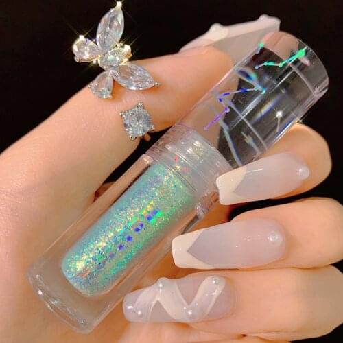 HOT Liquid Eyeshadow Glitter Shimmer Professional Eye Makeup Womens Cosmetic Pearl Color Luster Durable Like A Diamond TSLM1