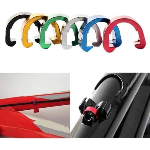 10Pcs MTB Bike Bicycle Cycling Brake Line Housing Guide Cables C-Clips Buckle C-Clip Buckle Clamp Derailleur Shift Cable