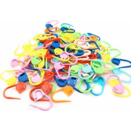 20/30Pcs Knitting Crochet Mixed Plastic Split Ring Markers Stitch Marker Rings Crochet Knitting Locking Stitch Markers Craft Set