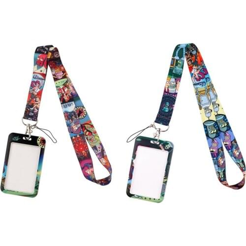 20pcs/lot G2044 Cartoon Necklack Key Gym Multifunction Mobile Phone Lanyard With Card Holder Cover