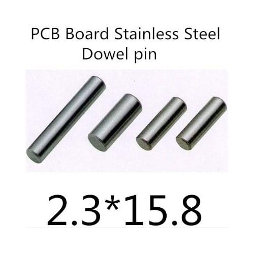 200pcs/lot High Quality 2.3mm stainless steel pcb board dowel pin length 15,8