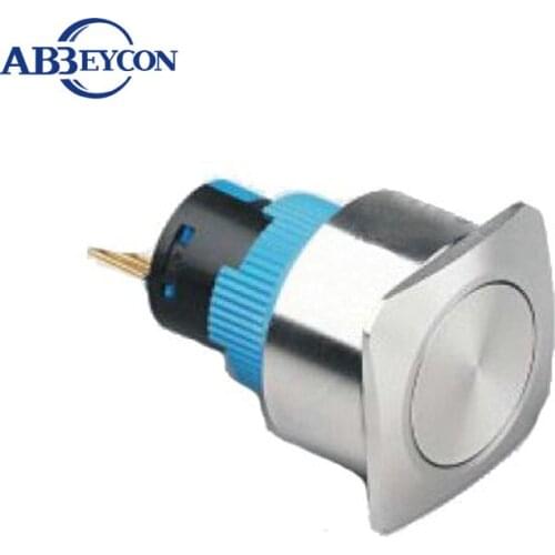 22320F 22mm mounting square head 1NO1NC stainless steel momentary push button switch