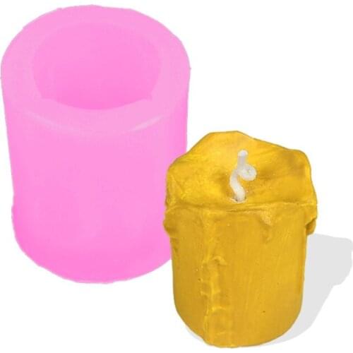 3D Candle Mold Silicone Glue Clay Soap Mould Making Supplies DIY Baking Tools H58C