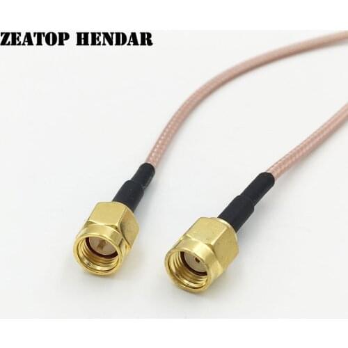 5Pcs RP SMA Male Jack to SMA Male Straight Plug RF RG316 Wire Coaxial Pigtal Cable Connector 5CM 10CM 15CM 20CM 30CM 50CM 1M 2M