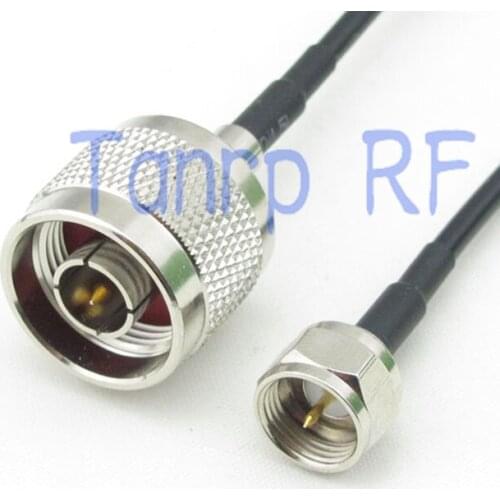 6in F male plug to N male plug RF connector adapter 15CM Pigtail coaxial jumper cable RG174 extension cord