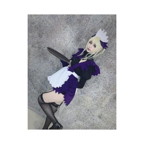 Anime FGO Saber Lancer Outfit Fate Grand Order Maid Dress Cosplay Costumes Halloween Custom Made Costumes for Women