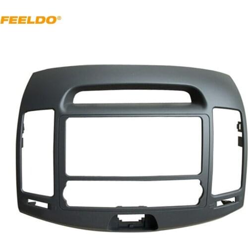 FEELDO Car 2Din DVD Radio Fascia Frame for Elantra 2006(Original Audio Frame) Dash Stereo Face Panel Trim Kit