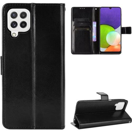For Samsung Galaxy A22 4G 5G Case Luxury Flip PU Leather Wallet Lanyard Stand Case For Samsung A22 A 22 SamsungA22 Phone Bag
